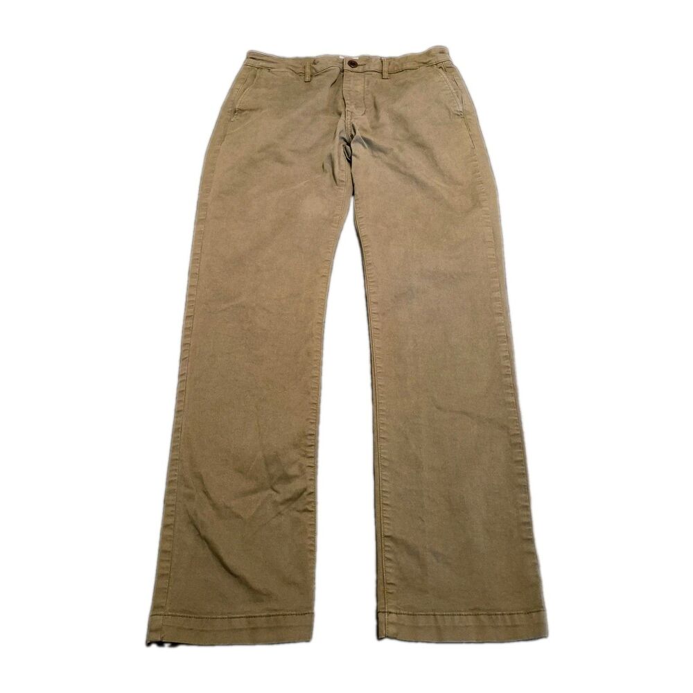 Flint and Tinder Straight Fit Pant Men Size 30x32 Tan 5-Pocket Stretch (30x31.5)